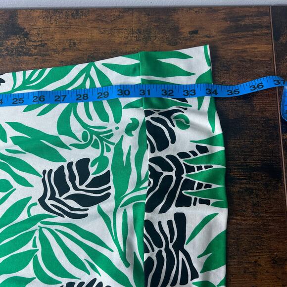 Diane Von Furstenberg 100% Silk Sheath Dress Palm Floral Print Sz 6 3/4 Sleeve - Picture 11 of 11